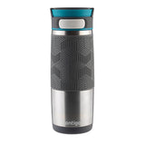 Autoseal Transit Travel Mug 16 Oz., Stainless Steel with Blue